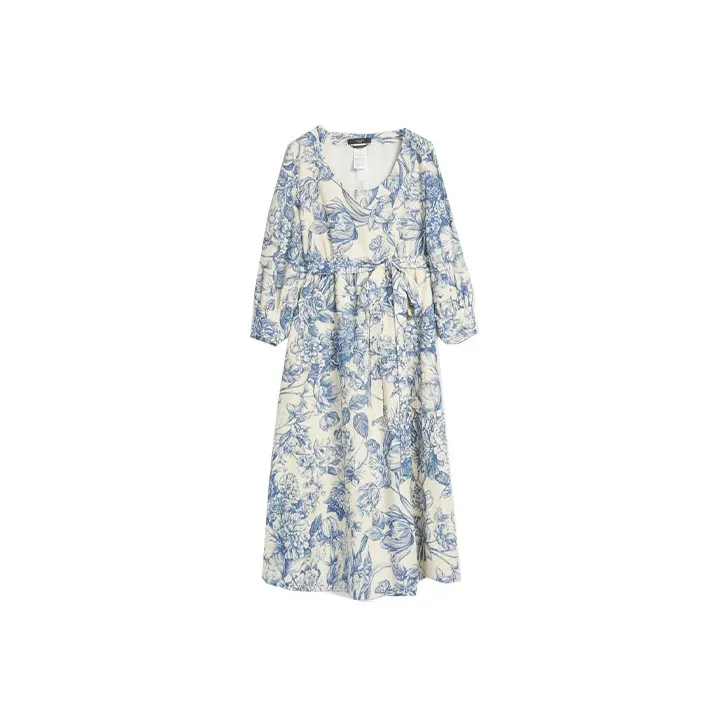 WEEKEND MaxMara Long Sleeved Dress Women's Blue-0