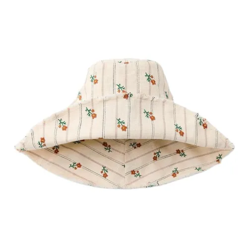 ZARA Cotton Bucket Hats Women's Beige