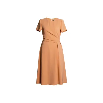 ROEYSHOUSE Short Sleeved Dresses Women's Orange