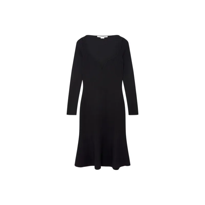 Stella McCartney V Neck Flared Dress-0