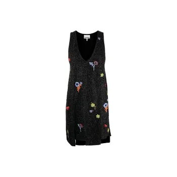 GANNI Sleeveless Dresses Women's Black