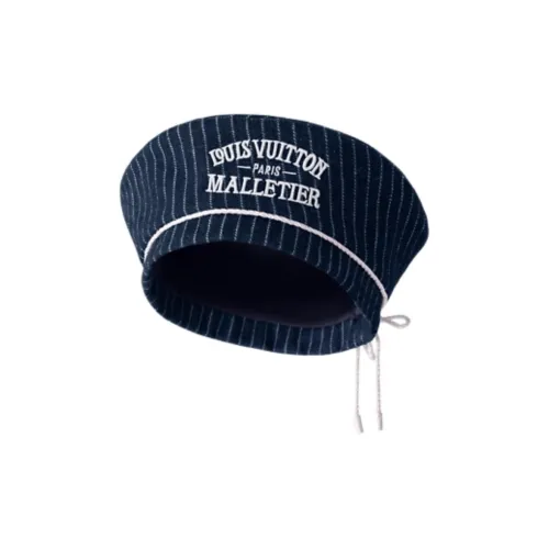 LOUIS VUITTON Cotton, Viscose Berets Men's Dark Blue