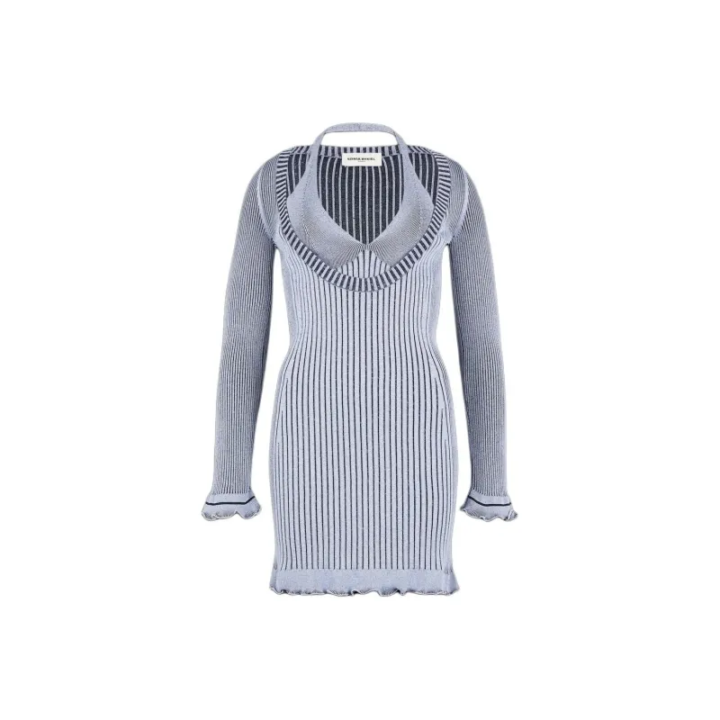 SONIA RYKIEL SS24 Long-Sleeved Dresses Women's Light Blue-0