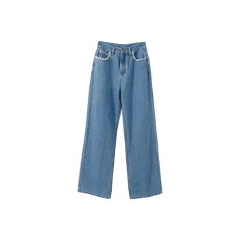 YUMOMO STAR Straight Jeans Women's Denim Blue