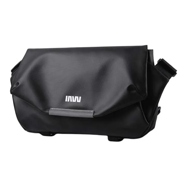 SEPTWOLVES PVC Crossbody Bag, Shoulder Bag Men's Black-1