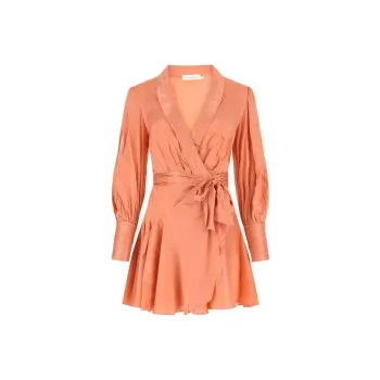 Zimmermann V-Neck Wrap Mini Dress