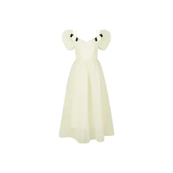 TAMMY TANGS Short Sleeved Dress Women's Apricot