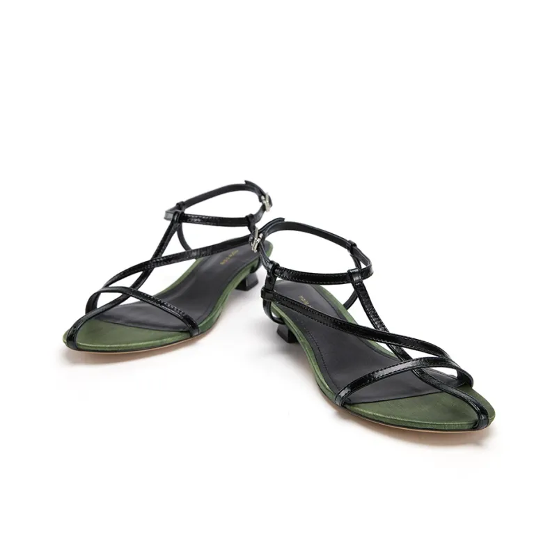 Marie Claire One Strap Sandals Women's Midnight Paris Black-3