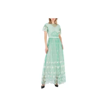Burberry Short-Sleeved Dresses Women's Green