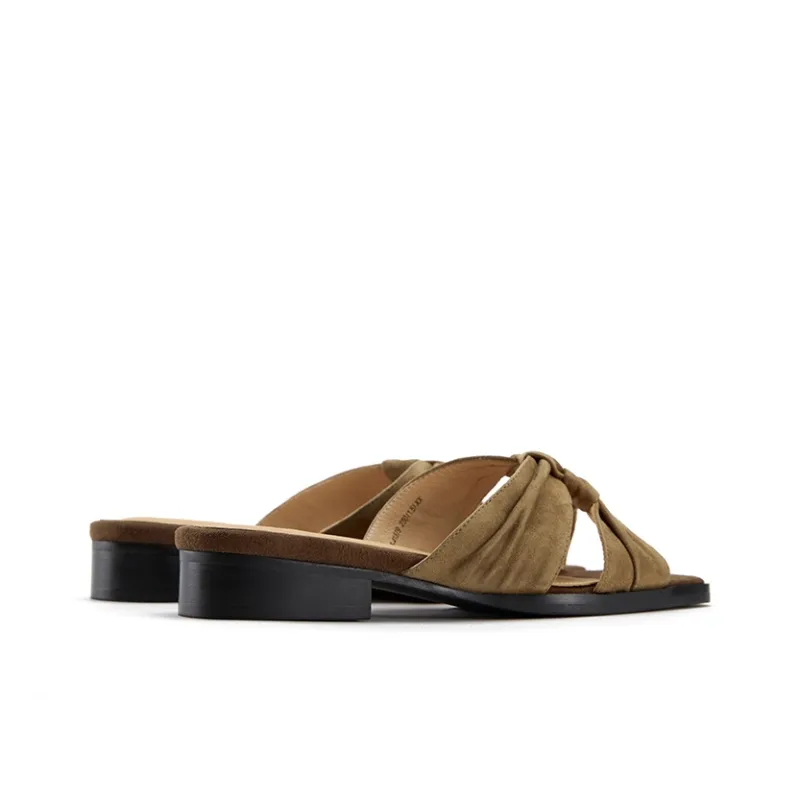 Marie Claire Rubber Sole Slip Resistant Abrasion Resistant Slide Slippers Women's Caramel Brown-3