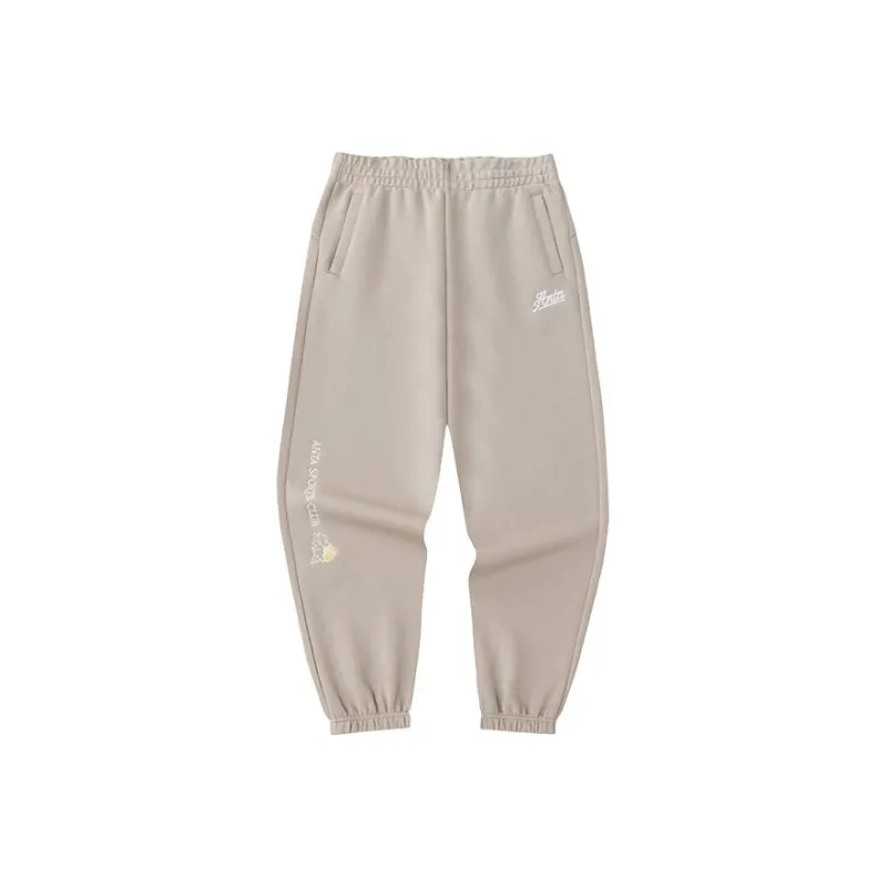 Anta Life Collection Knitted Sports Pants Women's Buckwheat Gray-0