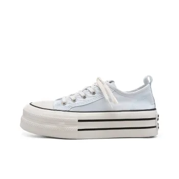 PIPI PURPLE Low Top Canvas Shoes Women's Blue