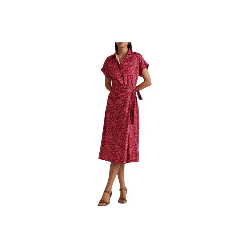 LAUREN RALPH LAUREN Short-Sleeved Dresses Women's Red-0