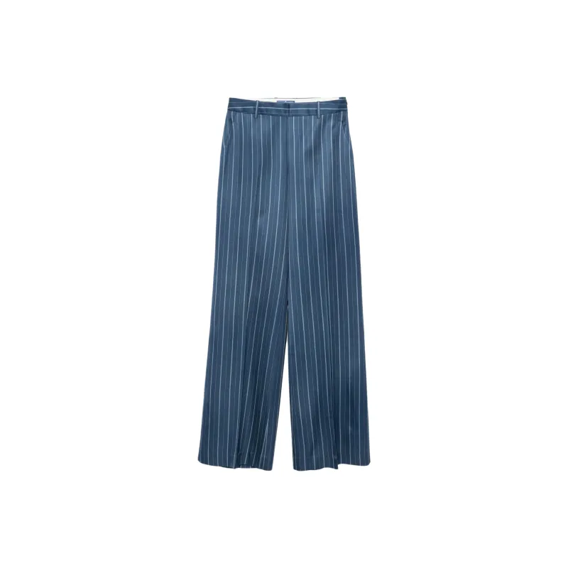 ERMANNO SCERVINO Pinstriped Palazzo Trousers-0