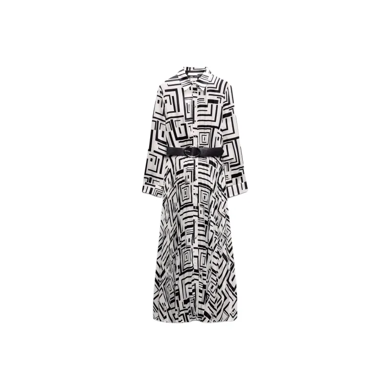ZARA Long-Sleeved Dresses Women's Nude/Black-0