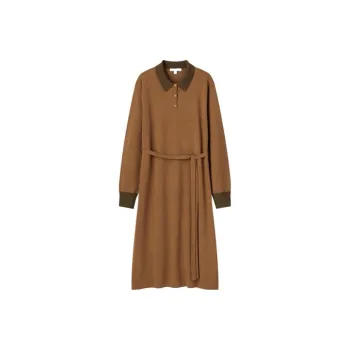 Marni X UNIQLO Marni Co-Branding Long-Sleeved Dresses Women's Brown