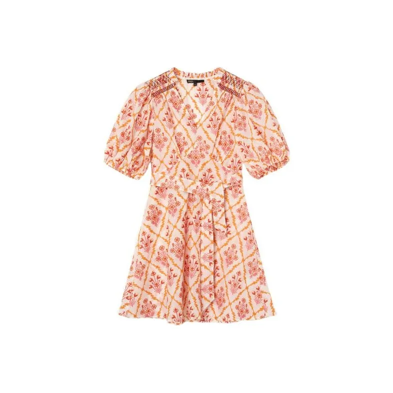 Maje Short-Sleeved Dresses Women's Orange-0