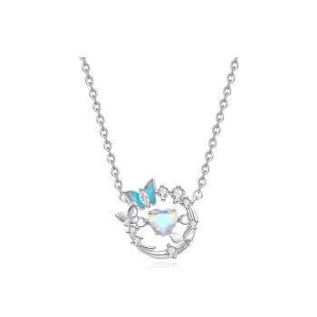 Treasure Flaws S999 Fine Silver Necklaces Women's Silver White