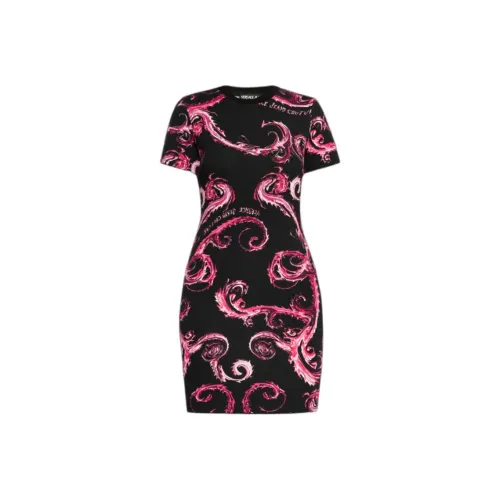 VERSACE JEANS Chromo Couture print Mini Dress