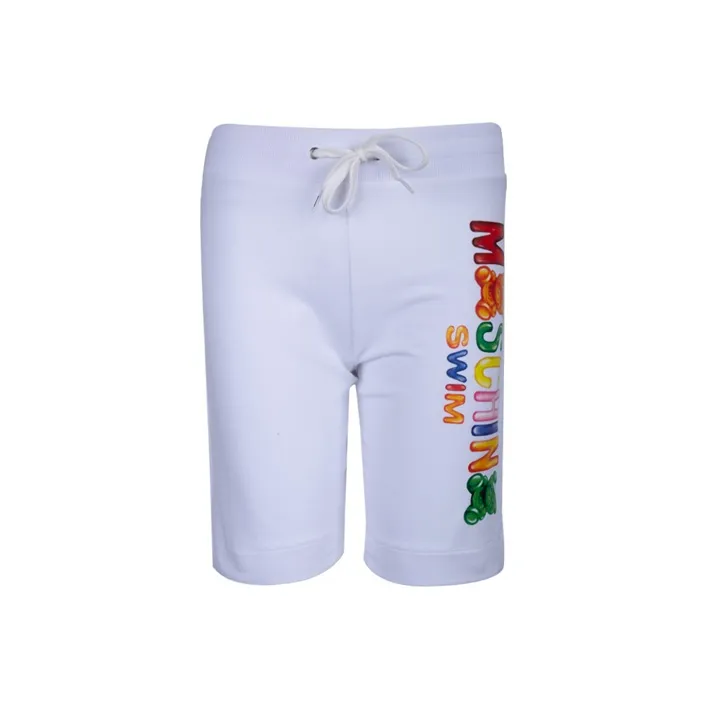 MOSCHINO Women's Teddy Bear Casual Shorts White-0