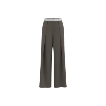 URBAN REVIVO Casual Pants Women's Khaki Brown