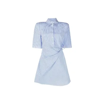 OFF-WHITE SS21 Short-Sleeved Dresses Women's Blue