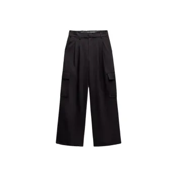 ZARA Cargo Pants Women's Black