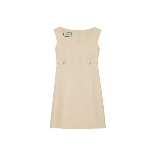 GUCCI Sleeveless Dresses Women's White