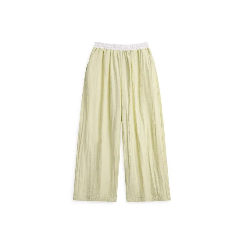 MADEN Casual Pants Women's Goose Egg Yellow-0