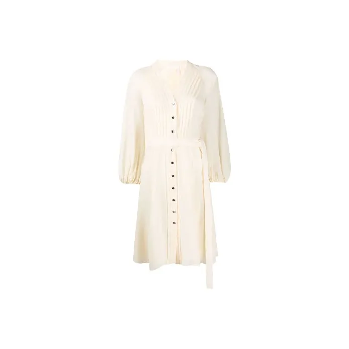 Chloé Long-Sleeved Dresses Women's White-0