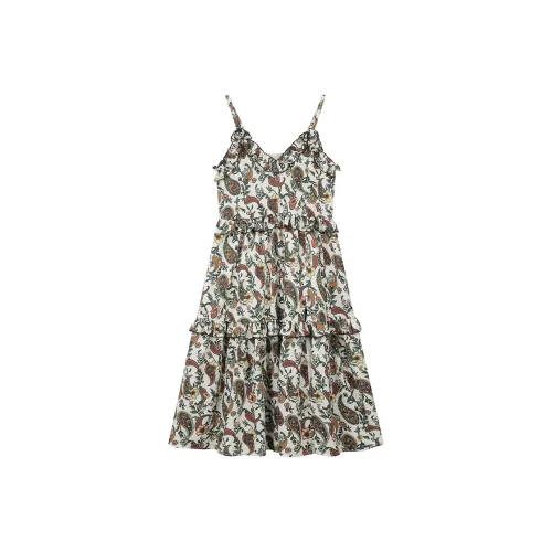 ELF SACK Slip Dresses Women's Flea Market Cashew Nut Multicolor