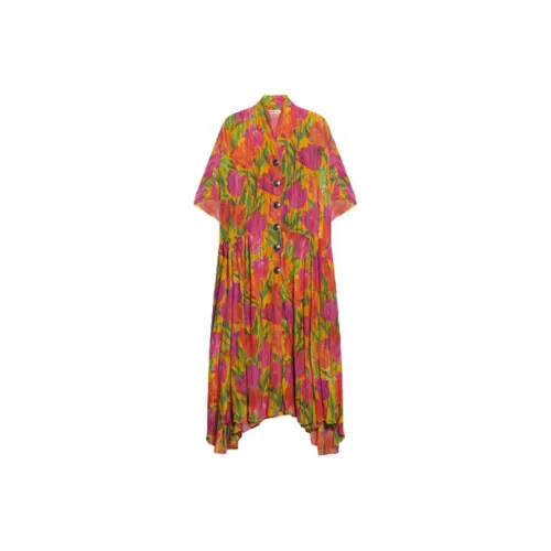 Balenciaga Short-Sleeved Dresses Women's Yellow