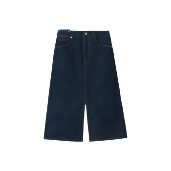 Burberry SS24 Denim Long Skirt Women's Indigo
