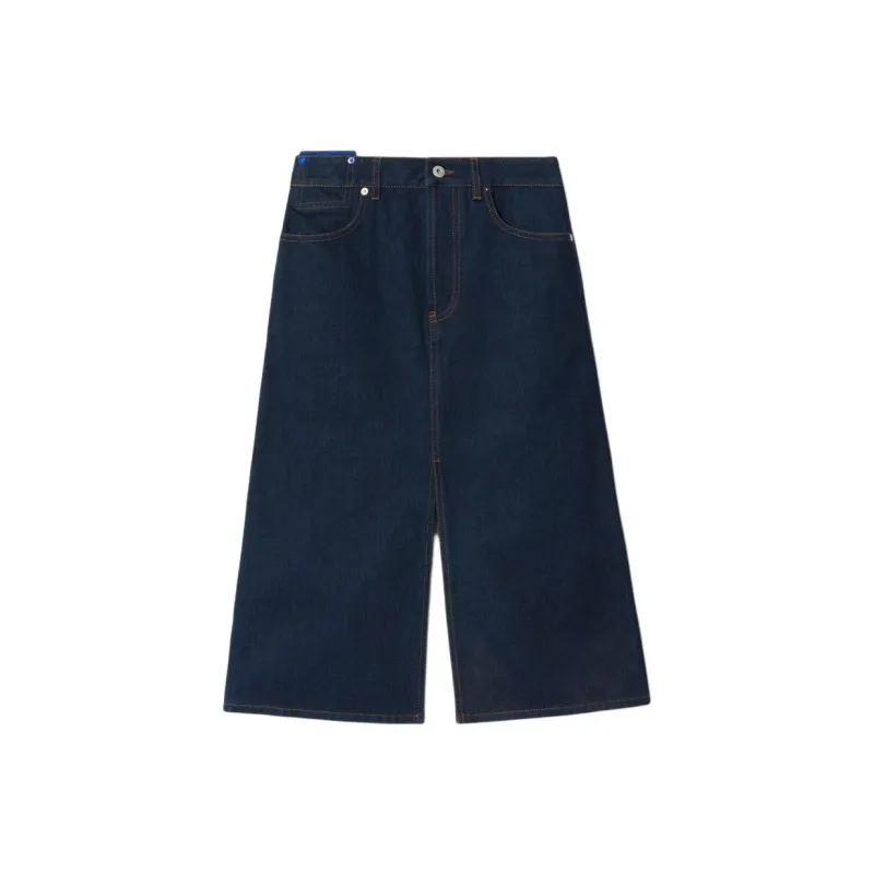 Burberry SS24 Denim Long Skirt Women's Indigo-0