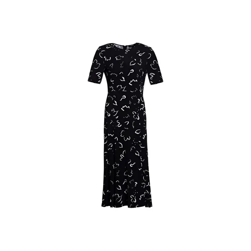 BESIONIA SS22 Short Sleeved Dresses Women's Black-0