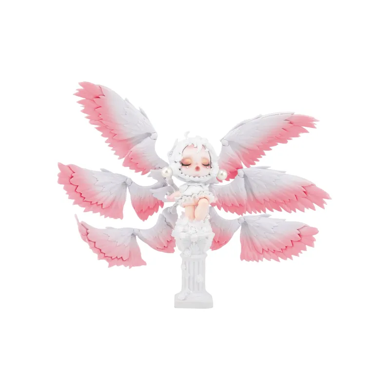 [Modified Doll] POP MART SKULLPANDA Photo Collection Six Winged Angel Hang Tag Box 18cm-20