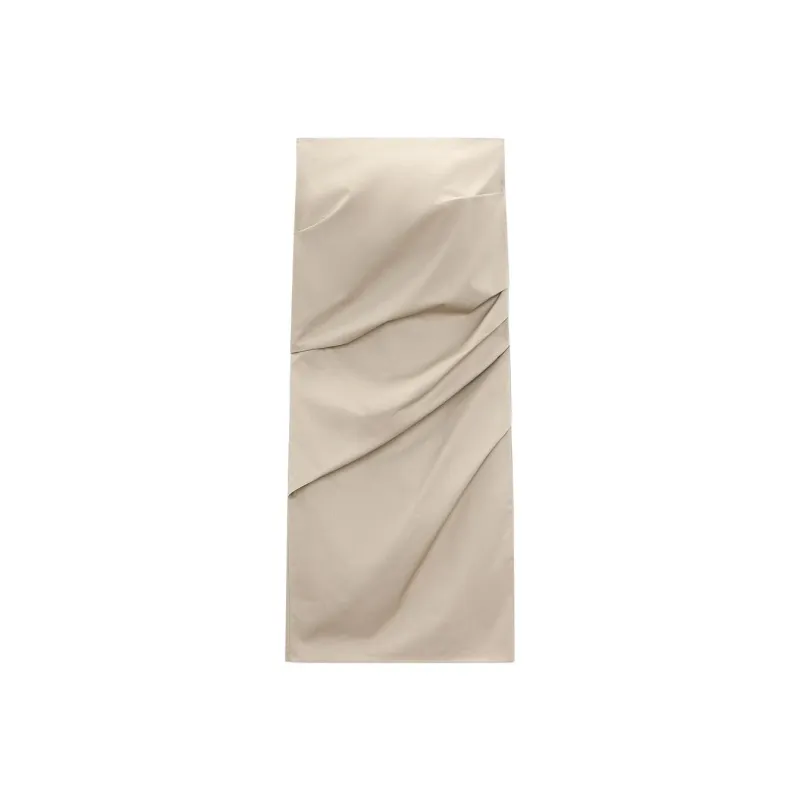 ZARA Sleeveless Dresses Women's Light Khaki-0