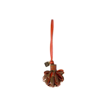 MIU MIU Sheepskin Bag Accessory Unisex Olive Green & Orange
