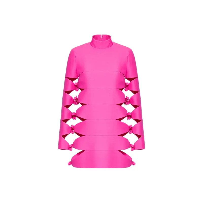 Valentino Long-Sleeved Dresses Women's Rose Red-0
