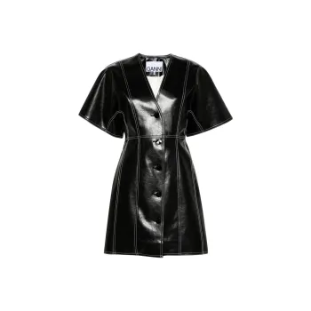 GANNI Dress From Faux Leather