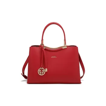 PAYOT Microfiber Synthetic Leather Handbag Regular Women's Red