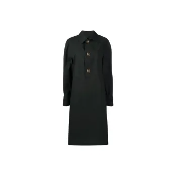 Bottega Veneta Long Sleeved Dress Women's Black