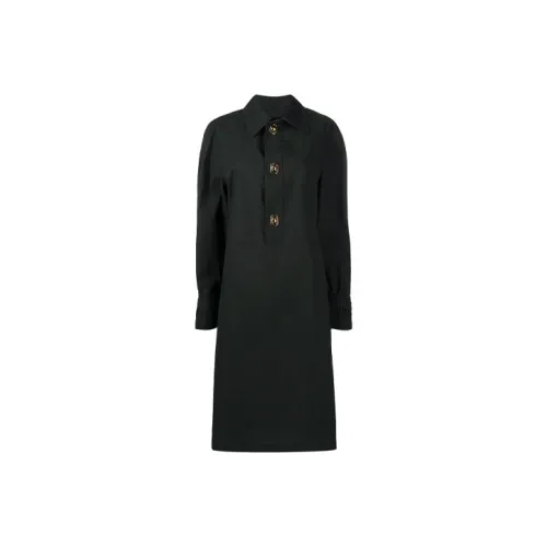 Bottega Veneta Long Sleeved Dress Women's Black
