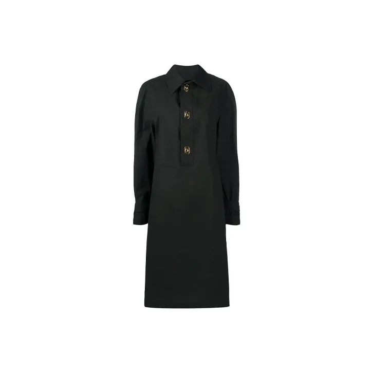 Bottega Veneta Long Sleeved Dress Women's Black-0