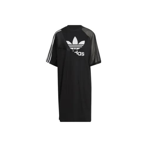 Adidas Short Sleeved Dress Women's Black