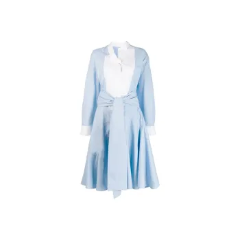 LOEWE Long Sleeved Dresses Women's Light Blue