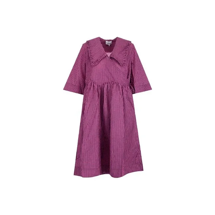 GANNI Long Sleeved Dresses Women's Rose Pink-0