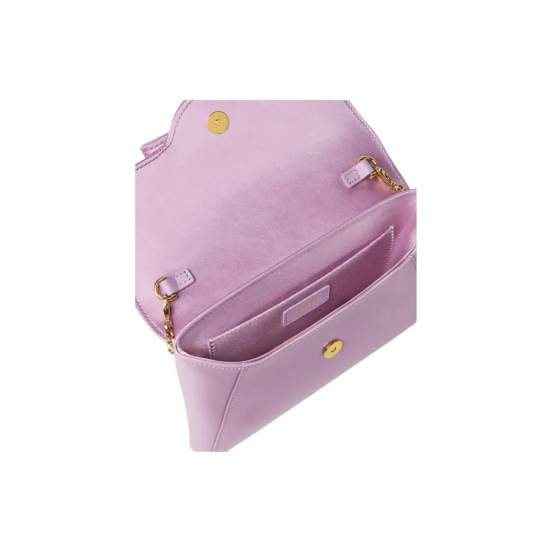 FANSIZHE Gianni Viscose With Mulberry Silk One Shoulder Clutch Women's Light Purple-3