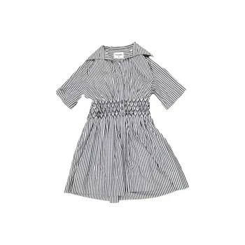 CHANEL Short-Sleeved Dresses Women's Blue