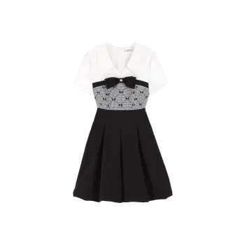 PALGLG Short-Sleeved Dresses Women's Black/White